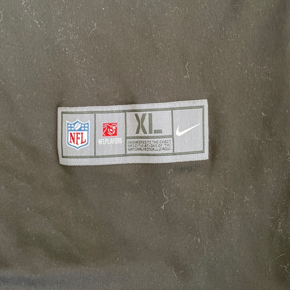Nike Philadelphia Eagles Carson Wentz 11 NFL 100 Black Jersey Mens XL Stitched - Picture 4 of 16